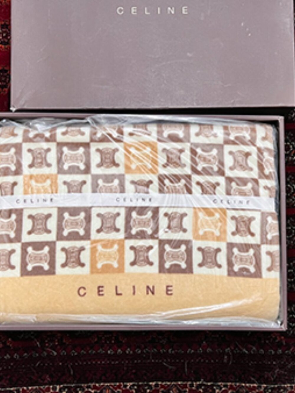 Celine | Vintage Macadam Monogram Towel Blanket NIB